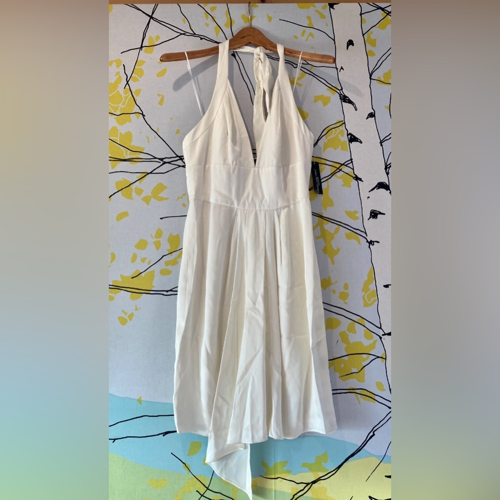 NWT designer Carmen Marc Valvo gorgeous ivory dress
